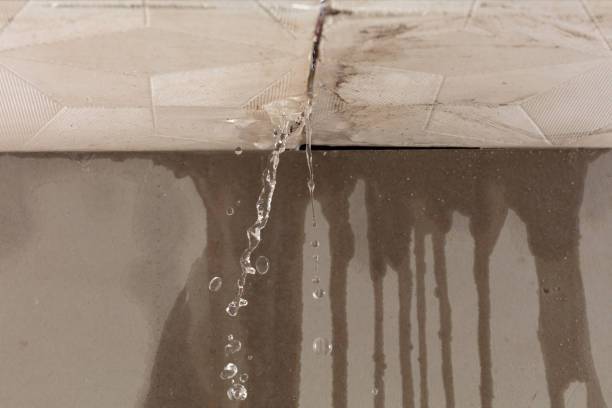 Professional Water Damage Restoration technician working in Conroe, TX